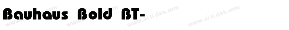 Bauhaus Bold BT字体转换